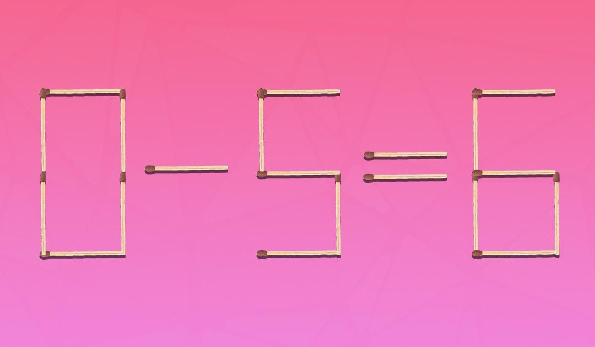 Sie müssen 2 Streichhölzer ziehen, um die Gleichheit zu erreichen: ein einfacher IQ-Test