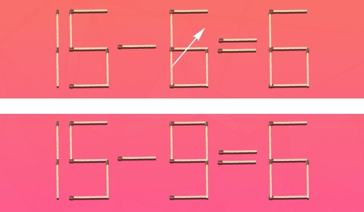 Sie müssen nur ein Streichholz verschieben, um die Gleichheit richtig zu machen: ein anspruchsvolles Rätsel