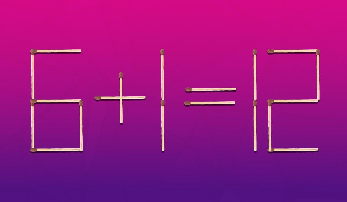 Korrigiere einen Fehler, indem du nur ein Streichholz verschiebst: ein IQ-Test