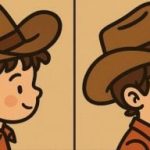 IQ-Test: Finde 3 Unterschiede in einem Bild von einem Cowboy