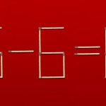 Sie müssen ein Streichholz ziehen und die Gleichheit wird richtig: